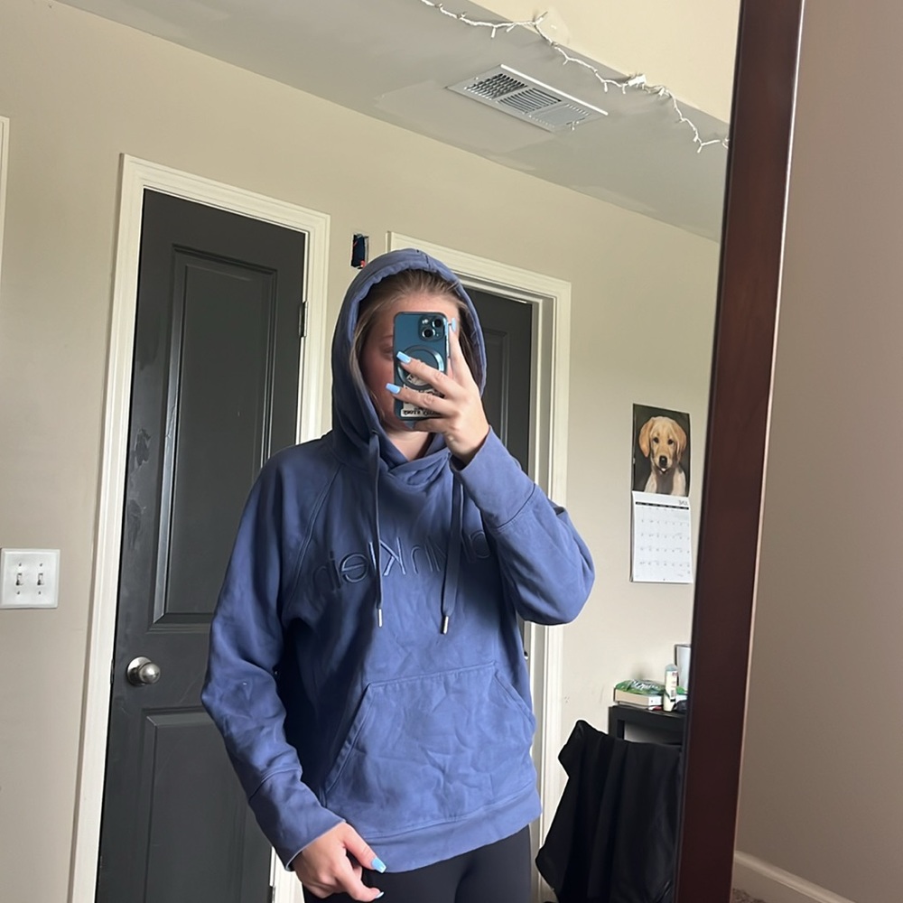 Purple Calvin Klein hoodie